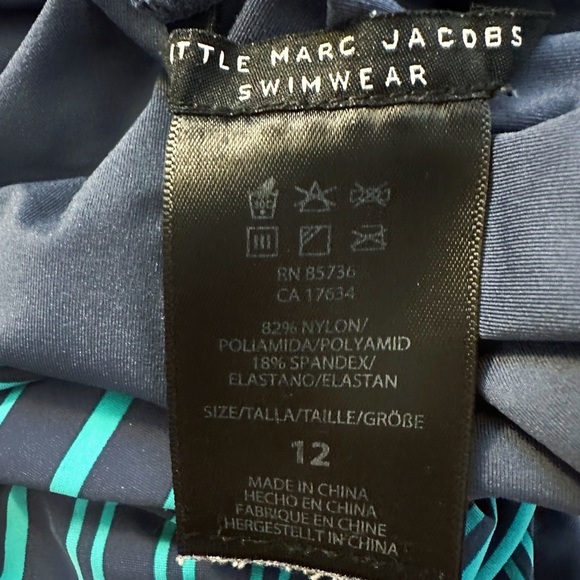 Little Marc Jacobs | Striped One Piece Swimsuit (12 yrs) - Picture 5 of 5
